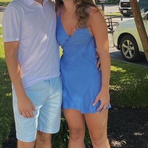 Blue free people slip dress